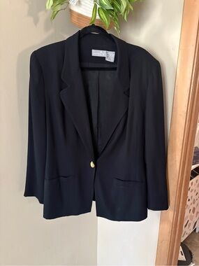Vintage Liz Claiborne Black Single-Button Women's Blazer